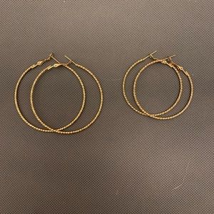 Large gold hoops
